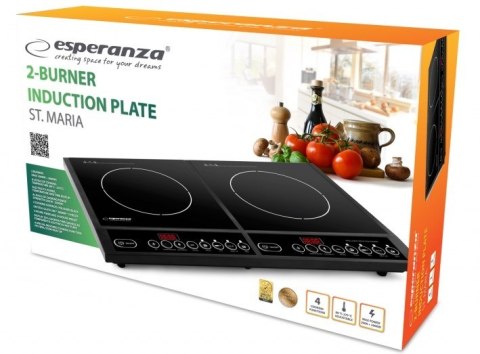 Kuchenka Esperanza St.Maria EKH008 (2 pola grzejne; 2000W) Kuchenka Esperanza St.Maria EKH008 (2 pola grzejne; 2000W)