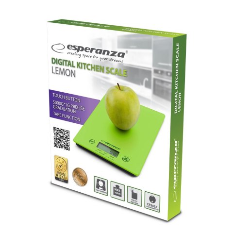 Waga kuchenna Esperanza Lemon EKS002G (kolor zielony) Waga kuchenna Esperanza Lemon EKS002G (kolor zielony)