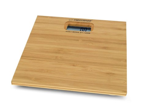 Waga łazienkowa Esperanza Bamboo EBS012 (kolor brązowy) Waga łazienkowa Esperanza Bamboo EBS012 (kolor brązowy)
