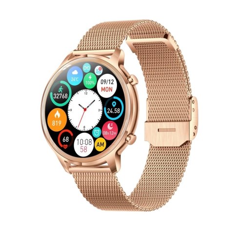 Smartwatch damski Manta Kelly złoty stalowy Smartwatch damski Manta Kelly złoty stalowy