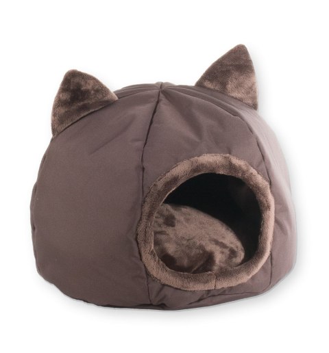 GO GIFT Budka dla kota - brązowy - 40x40x34 cm GO GIFT Budka dla kota - brązowy - 40x40x34 cm