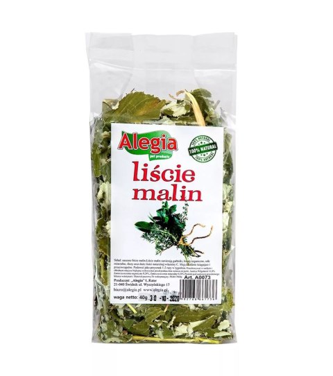 ALEGIA Liście Malin dla gryzoni 40g ALEGIA Liście Malin dla gryzoni 40g