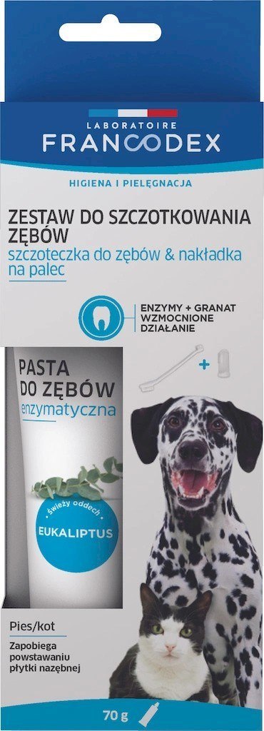 FRANCODEX Zestaw szczoteczka i pasta enzymatyczna do czyszczenia zębów FRANCODEX Zestaw szczoteczka i pasta enzymatyczna do czyszczenia zębów