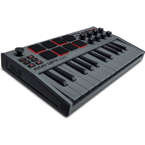 AKAI MPK MINI 3 GREY - Mini klawiatura sterująca AKAI MPK MINI 3 GREY - Mini klawiatura sterująca