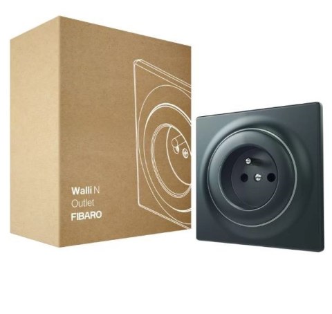 FIBARO Gniazdko Walli Outlet N typ E antracyt FGWSONE-011-8 FIBARO Gniazdko Walli Outlet N typ E antracyt FGWSONE-011-8