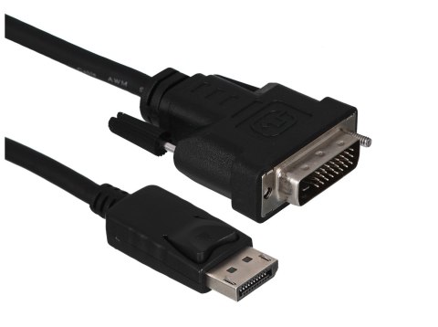 Kabel GEMBIRD CC-DPM-DVIM-1M (DisplayPort M - DVI-D M; 1m; kolor czarny) Kabel GEMBIRD CC-DPM-DVIM-1M (DisplayPort M - DVI-D M; 1m; kolor czarny)
