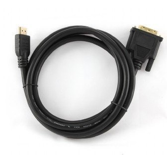 Kabel GEMBIRD CC-HDMI-DVI-6 (HDMI M - DVI-D M; 1,8m; kolor czarny) Kabel GEMBIRD CC-HDMI-DVI-6 (HDMI M - DVI-D M; 1,8m; kolor czarny)