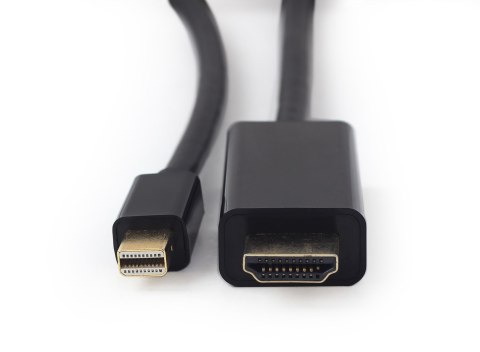 Kabel GEMBIRD CC-mDP-HDMI-6 (Mini DisplayPort M - HDMI M; 1,8m; kolor czarny) Kabel GEMBIRD CC-mDP-HDMI-6 (Mini DisplayPort M - HDMI M; 1,8m; kolor czarny)