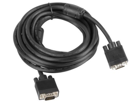 Kabel Lanberg CA-VGAC-10CC-0050-B (D-Sub (VGA) M - D-Sub (VGA) M; 5m; kolor czarny) Kabel Lanberg CA-VGAC-10CC-0050-B (D-Sub (VGA) M - D-Sub (VGA) M; 5m; kolor czarny)