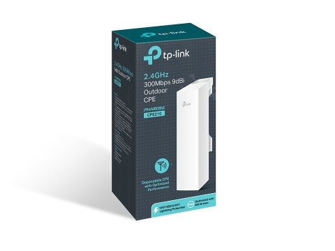 Access Point TP-LINK CPE210 OUTDOOR (11 Mb/s - 802.11b, 150 Mb/s - 802.11n, 300 Mb/s - 802.11n, 54 Mb/s - 802.11g) Access Point TP-LINK CPE210 OUTDOOR (11 Mb/s - 802.11b, 150 Mb/s - 802.11n, 300 Mb/s - 802.11n, 54 Mb/s - 802.11g)