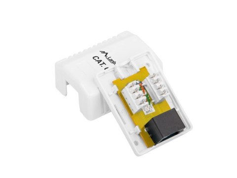Gniazdo natynkowe Lanberg OU6-0001-W (RJ-45; kat. 6; UTP; kolor biały) Gniazdo natynkowe Lanberg OU6-0001-W (RJ-45; kat. 6; UTP; kolor biały)