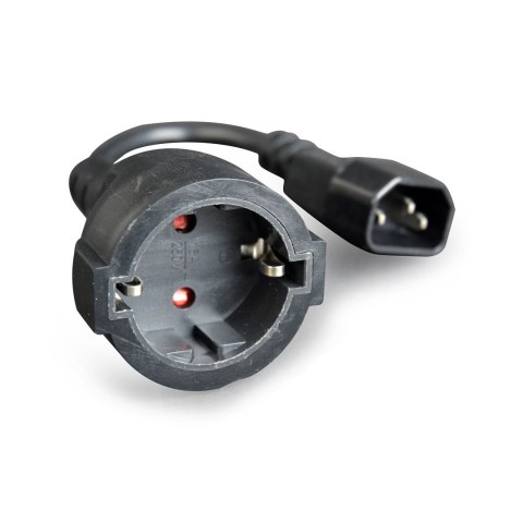 Adapter GEMBIRD PC-SFC14M-01 (C14 / IEC C14 / IEC 320 C14 M - Schuko, Shuko F; 0,15m; kolor czarny) Adapter GEMBIRD PC-SFC14M-01 (C14 / IEC C14 / IEC 320 C14 M - Schuko, Shuko F; 0,15m; kolor czarny)
