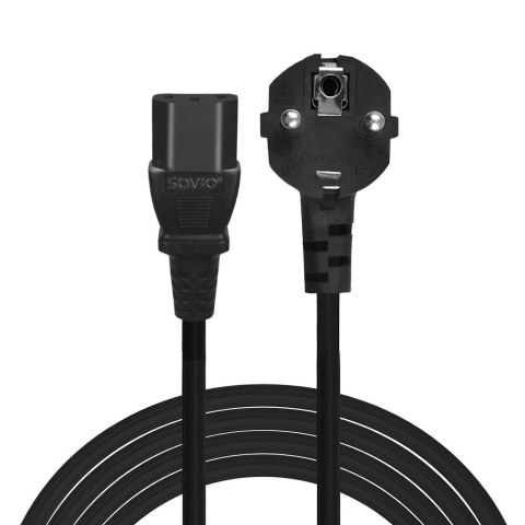 SAVIO SAVIO CL-181 KABEL ZASILAJĄCY CEE 7/7 (E/F) - IEC C13 5M CL-181 SAVIO SAVIO CL-181 KABEL ZASILAJĄCY CEE 7/7 (E/F) - IEC C13 5M CL-181