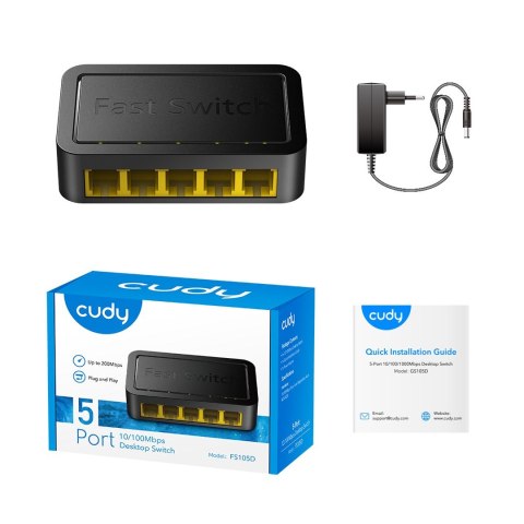 Switch CUDY FS105D 5-Port 10/100 Switch CUDY FS105D 5-Port 10/100