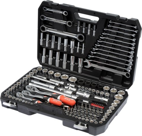 Zestaw kluczy XXL YATO 150szt. 1/4"-3/8"-1/2" 38811 Zestaw kluczy XXL YATO 150szt. 1/4"-3/8"-1/2" 38811