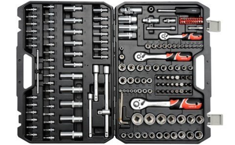 Zestaw kluczy nasadowych 1/2"1/4"3/8 "173szt YT-38931 YATO Zestaw kluczy nasadowych 1/2"1/4"3/8 "173szt YT-38931 YATO