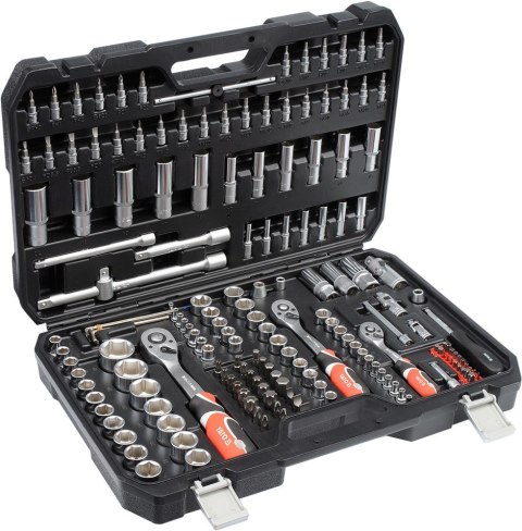 Zestaw kluczy nasadowych 1/2"1/4"3/8 "173szt YT-38931 YATO Zestaw kluczy nasadowych 1/2"1/4"3/8 "173szt YT-38931 YATO