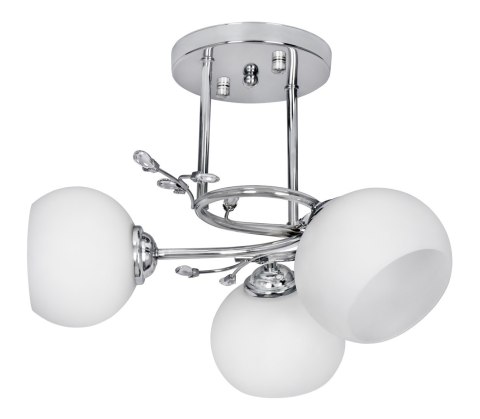 Żyrandol klasyczna lampa sufitowa wisząca Activejet IRMA Nikiel potrójna 3xE27 do salonu Żyrandol klasyczna lampa sufitowa wisząca Activejet IRMA Nikiel potrójna 3xE27 do salonu