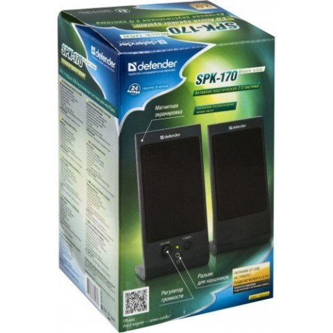 DEFENDER GŁOŚNIKI KOMPUTEROWE SPK-170 2.0 4W USB 65165 DEFENDER GŁOŚNIKI KOMPUTEROWE SPK-170 2.0 4W USB 65165