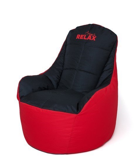 Pufa worek sako BOSS czerwony-czarny XXL 140x90 Pufa worek sako BOSS czerwony-czarny XXL 140x90