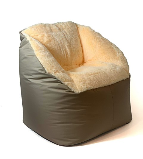 Pufa worek sako FLUFFY kremowy XXL 140x90 Pufa worek sako FLUFFY kremowy XXL 140x90