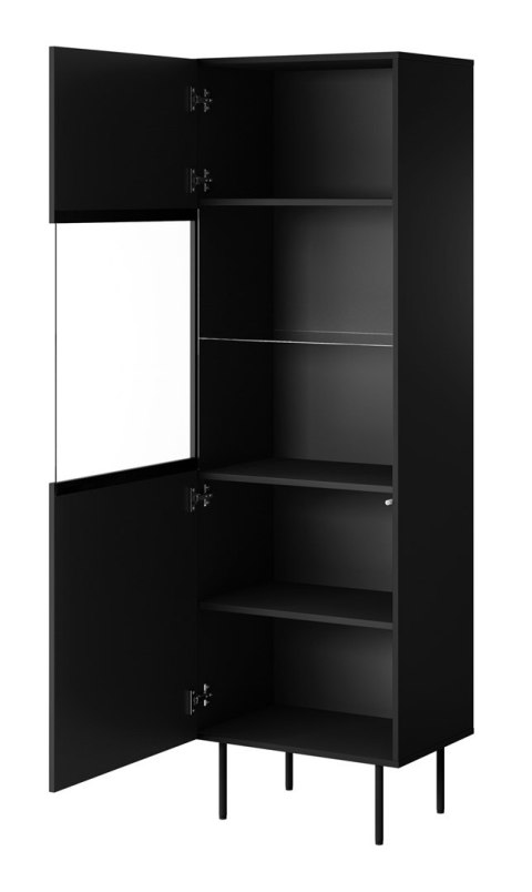 Witryna PALAZZO 60x42x190 czarny + dąb craft Witryna PALAZZO 60x42x190 czarny + dąb craft