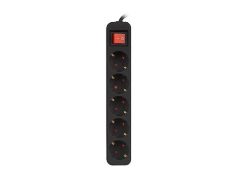 Listwa przedłużacz 1,5m 5x230 V PS1-05F-0150-BK Listwa przedłużacz 1,5m 5x230 V PS1-05F-0150-BK