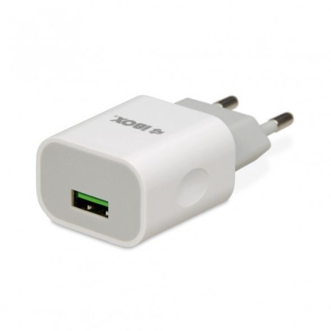 Ładowarka sieciowa IBOX C-35 1A WHITE ILUC35W (USB; kolor biały) Ładowarka sieciowa IBOX C-35 1A WHITE ILUC35W (USB; kolor biały)