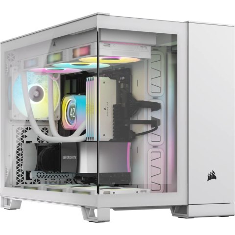 2500X Tempered Glass mATX Mid-Tower, White 2500X Tempered Glass mATX Mid-Tower, White