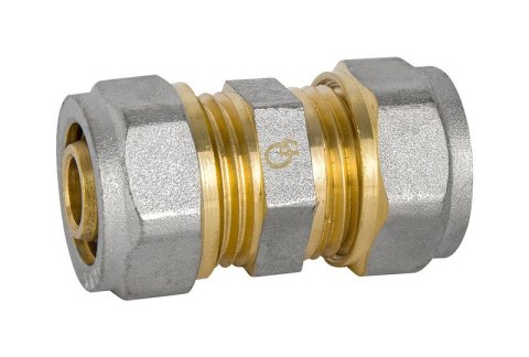 ZŁĄCZKA PEX-AL-PEX CHROM 20*20 PODWÓJNA ZŁĄCZKA PEX-AL-PEX CHROM 20*20 PODWÓJNA