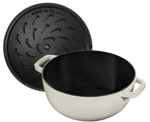 Garnek żeliwny okrągły snowflake STAUB 40506-548-0 - biały 3.6 ltr Garnek żeliwny okrągły snowflake STAUB 40506-548-0 - biały 3.6 ltr