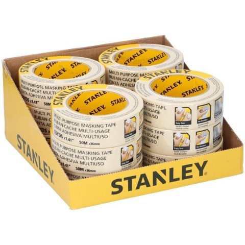 Stanley - Taśma maskująca 3.6 x 50 m Stanley - Taśma maskująca 3.6 x 50 m