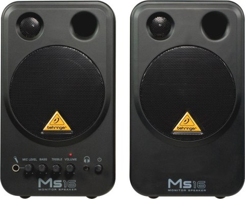 Behringer MS16 głośnik 2-drożny Czarny Przewodowa 16 W Behringer MS16 głośnik 2-drożny Czarny Przewodowa 16 W