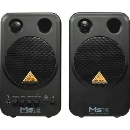 Behringer MS16 głośnik 2-drożny Czarny Przewodowa 16 W Behringer MS16 głośnik 2-drożny Czarny Przewodowa 16 W