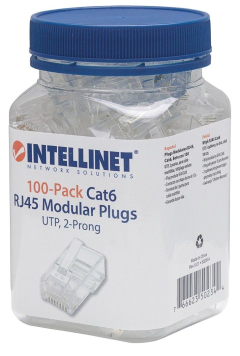 INTELLINET WTYK RJ45 8P/8C UTP CAT6 NA LINKĘ 100 S INTELLINET WTYK RJ45 8P/8C UTP CAT6 NA LINKĘ 100 S