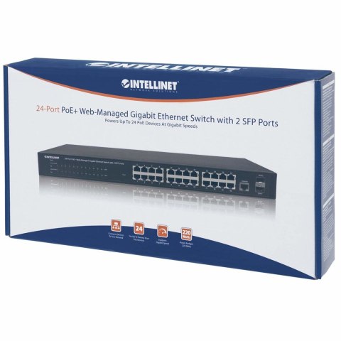 INTELLINET GIGABIT SWITCH 24X 10/100/1000 RJ45 POE INTELLINET GIGABIT SWITCH 24X 10/100/1000 RJ45 POE