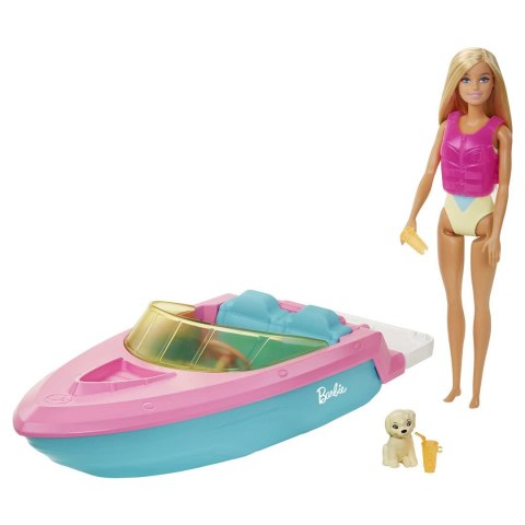 Barbie Motorówka + Lalka GRG30 MATTEL Barbie Motorówka + Lalka GRG30 MATTEL