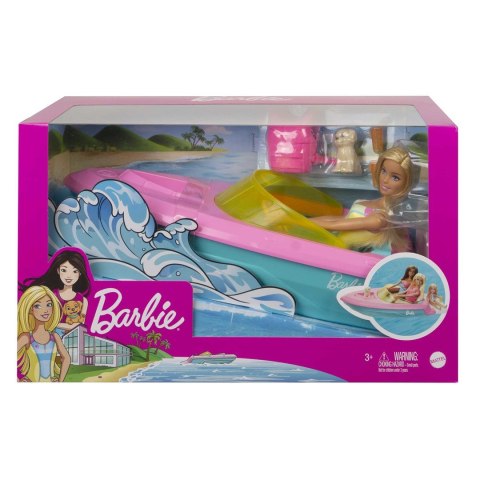Barbie Motorówka + Lalka GRG30 MATTEL Barbie Motorówka + Lalka GRG30 MATTEL