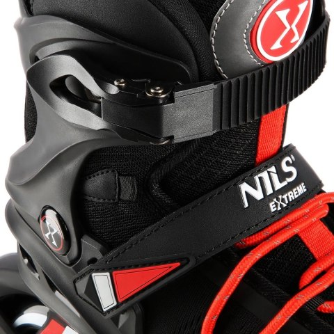 Łyżworolki - NILS eXtreme NA14124, czarne, rozmiar 44 Łyżworolki - NILS eXtreme NA14124, czarne, rozmiar 44
