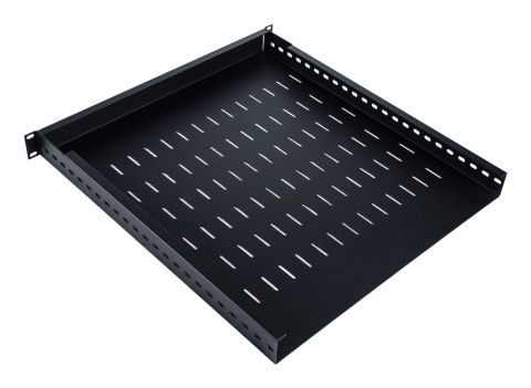 Półka regulowana 19", 1U, gł.500-900 mm, nośność 100kg, mocowanie w 4 punktach, czarny, śruby w kpl. Półka regulowana 19", 1U, gł.500-900 mm, nośność 100kg, mocowanie w 4 punktach, czarny, śruby w kpl.