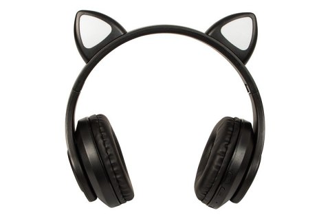 Słuchawki bezprzewodowe Bluetooth 5.0 LED dla dzieci czarne uszy Słuchawki bezprzewodowe Bluetooth 5.0 LED dla dzieci czarne uszy