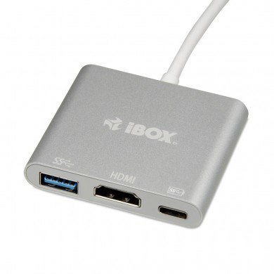 Adapter IBOX IUH3CFT1 (kolor srebrny) Adapter IBOX IUH3CFT1 (kolor srebrny)