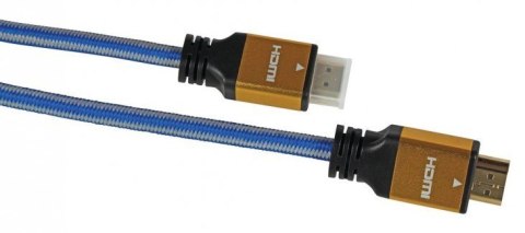 Kabel IBOX HD04 ULTRAHD 4K 1,5M V2.0 ITVFHD04 (HDMI M - HDMI M; 1,5m; kolor niebieski) Kabel IBOX HD04 ULTRAHD 4K 1,5M V2.0 ITVFHD04 (HDMI M - HDMI M; 1,5m; kolor niebieski)