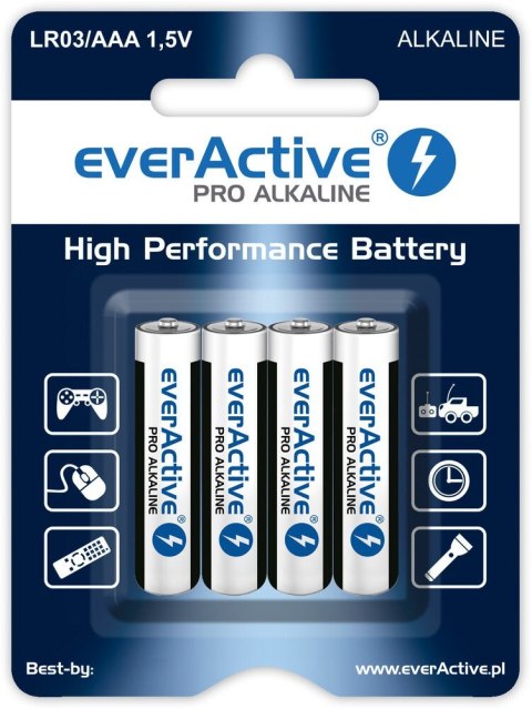 Zestaw baterii alkaliczne everActive LR64BLPA (x 4) Zestaw baterii alkaliczne everActive LR64BLPA (x 4)
