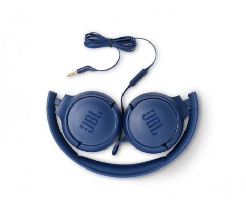 Słuchawki JBL Tune 500 (niebieskie, nauszne; z wbudowanym mikrofonem) Słuchawki JBL Tune 500 (niebieskie, nauszne; z wbudowanym mikrofonem)