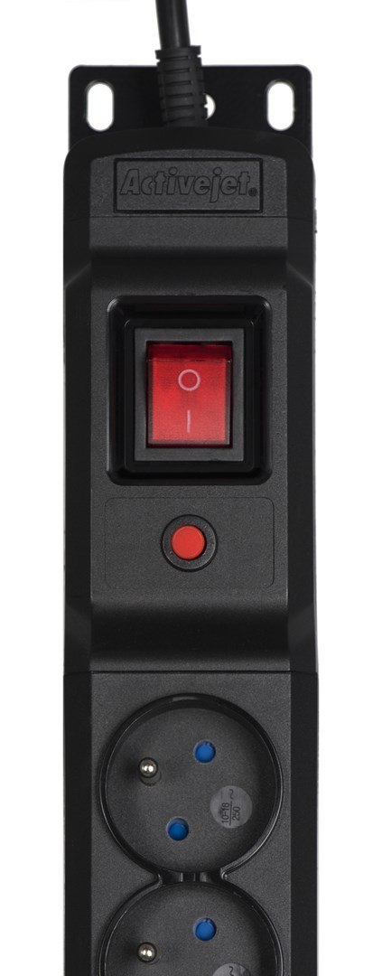 Listwa przeciwprzepięciowa Activejet COMBO/12gn/5m/cz (12 x UTE; 10A (2500 W); 5m; kolor czarny) Listwa przeciwprzepięciowa Activejet COMBO/12gn/5m/cz (12 x UTE; 10A (2500 W); 5m; kolor czarny)