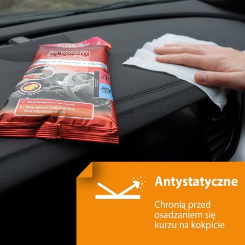 ŚCIERECZKI DO KOKPITU BŁYSZCZĄCE CYTRYNA 24SZT. ŚCIERECZKI DO KOKPITU BŁYSZCZĄCE CYTRYNA 24SZT.