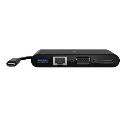Hub Belkin USB-C Multimedia Adapter 4-in-1 Core Hub 1x4k HDMI/1xVGA/1xUSB-A/1xRJ45 Gigabit Black Hub Belkin USB-C Multimedia Adapter 4-in-1 Core Hub 1x4k HDMI/1xVGA/1xUSB-A/1xRJ45 Gigabit Black
