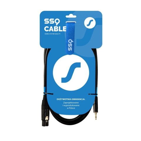 SSQ XLRMi3 - XLR żeński / Jack stereo 3.5 SSQ XLRMi3 - XLR żeński / Jack stereo 3.5