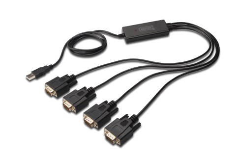 Adapter DIGITUS DA-70159 (USB M - 4x RS-232 M; 1,5m; kolor czarny) Adapter DIGITUS DA-70159 (USB M - 4x RS-232 M; 1,5m; kolor czarny)